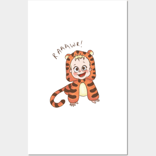 Tiger baby RAAAAWR ! Posters and Art